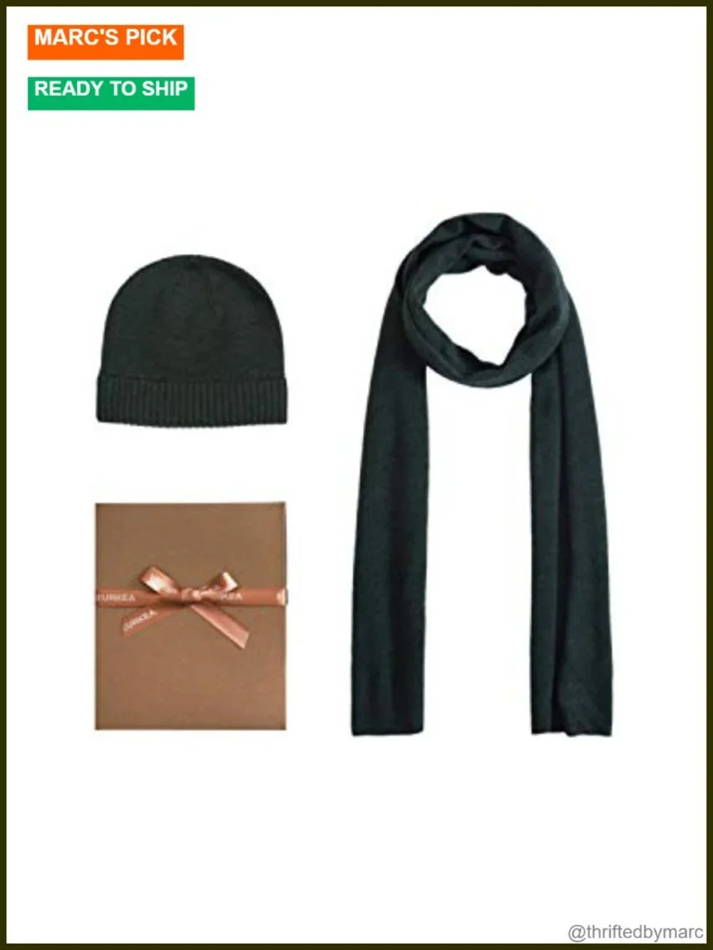 Men's 100% Merino Wool Scarf & Beanie Set